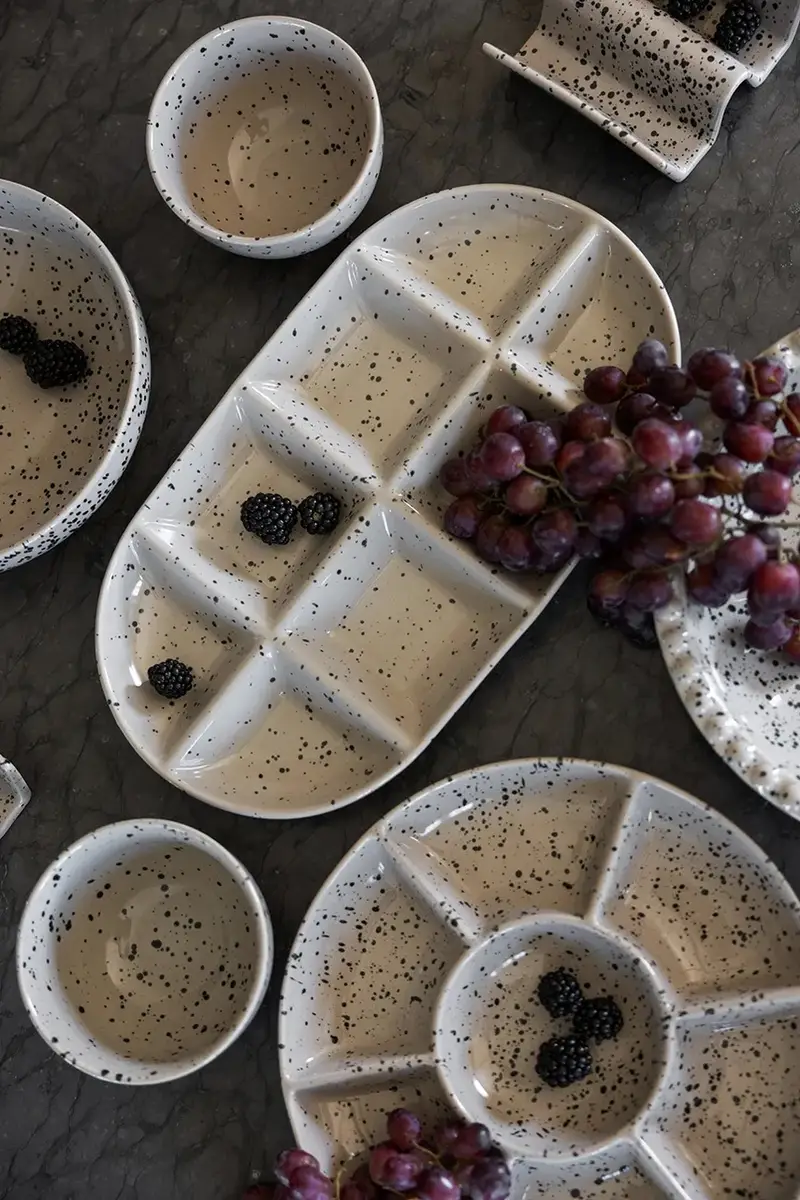 piatto da portata Ditte 20 cm colore grigio miniatura 2