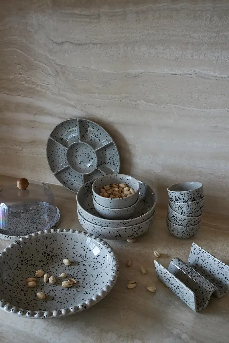 piatto da portata per antipasti Ditte 26 cm colore grigio miniatura 2