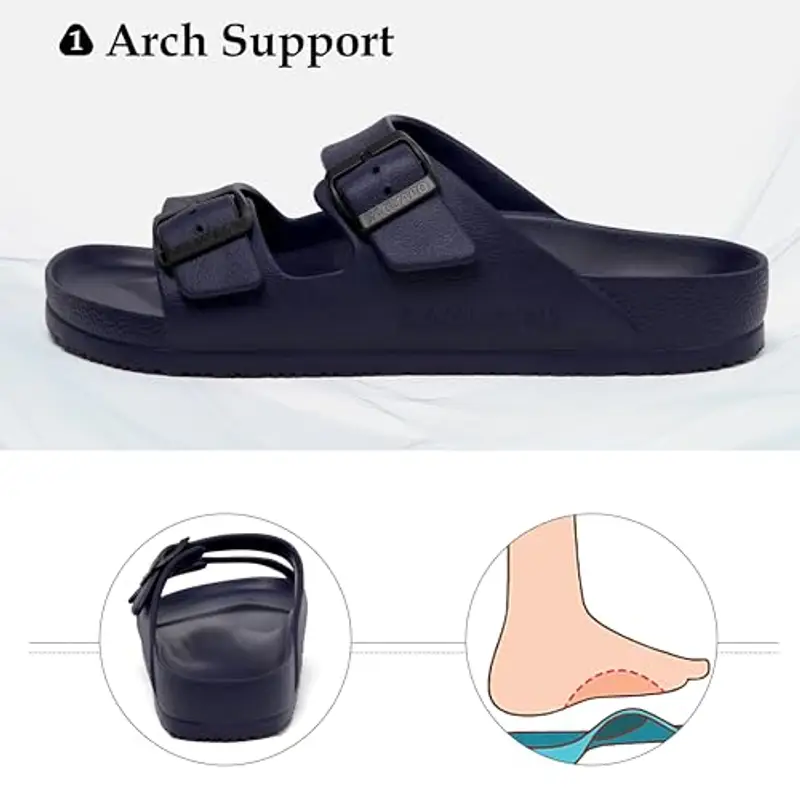 SAGUARO Pantofole Uomo Blu 1887174 miniatura 2