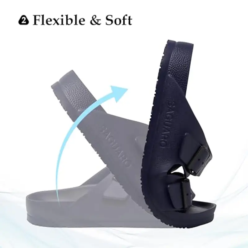 SAGUARO Pantofole Uomo Blu 1887174 miniatura 3