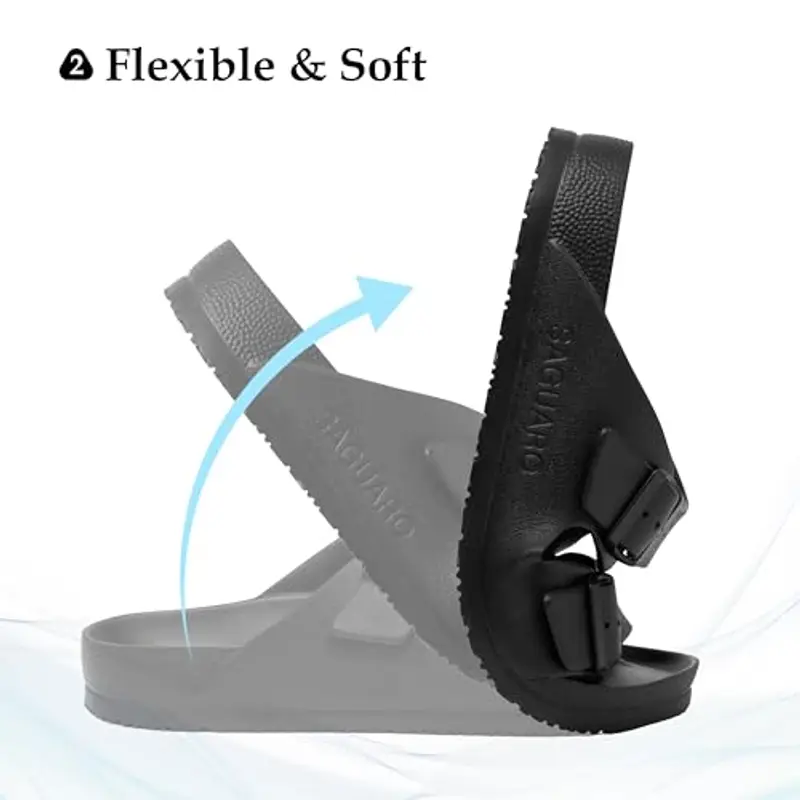 SAGUARO Pantofole Uomo Nero 1603300 miniatura 3