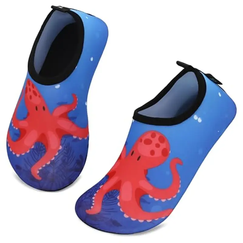 SAGUARO Ragazzi Ragazze Scarpe da Acqua Scarpette Mare Spiaggia da Immersione per Sportive Acquatici Nuotare Rapida Asciugatura Antiscivolo Comode,Dodger Blue 34/35 EU