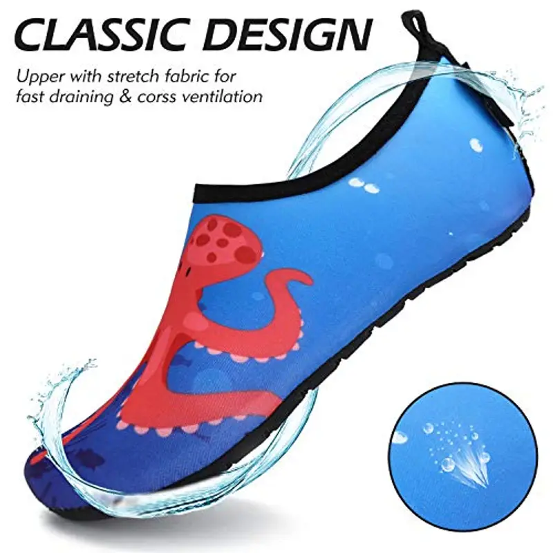 SAGUARO Scarpe da Immersione Bambini Ragazze Scarpe da Bagno Ragazzi Rapida Scarpette Scarpe da Mare Bambino Surf Spiaggia Bluacqua 34/35 EU miniatura 2