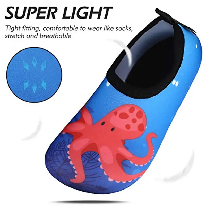 SAGUARO Scarpe da Immersione Bambini Ragazze Scarpe da Bagno Ragazzi Rapida Scarpette Scarpe da Mare Bambino Surf Spiaggia Bluacqua 34/35 EU miniatura 3