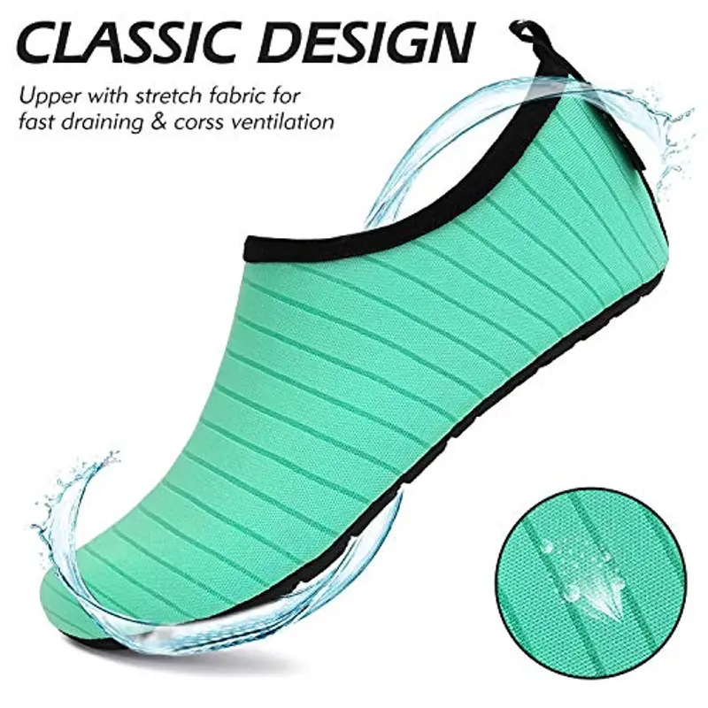 SAGUARO Scarpe da Immersione Bambini Ragazze Scarpe da Bagno Ragazzi Rapida Scarpette Scarpe da Mare Bambino Surf Spiaggia Grigiochiaro 26/27 EU miniatura 2