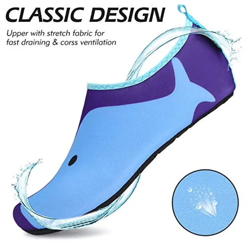 SAGUARO Scarpe da Immersione Bambini Ragazze Scarpe da Bagno Ragazzi Rapida Scarpette Scarpe da Mare Bambino Surf Spiaggia Violablu 22/23 EU miniatura 2