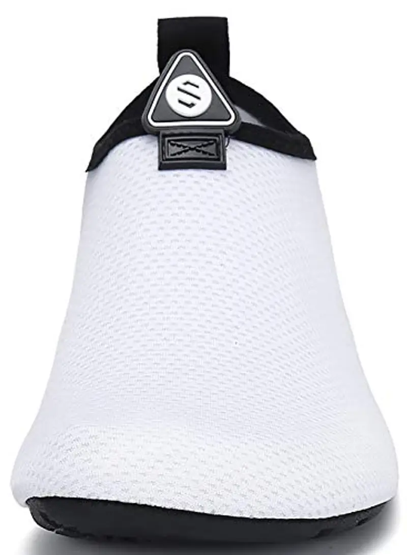 SAGUARO Scarpe da Immersione da Scoglio Scarpette da Bagno Mare Spiaggia Antiscivolo Scarpe Acqua per Nuoto Piscina Spiaggia Canottaggio Vela Aqua Fiume Mare, 032 Bianco 42/43 EU miniatura 2