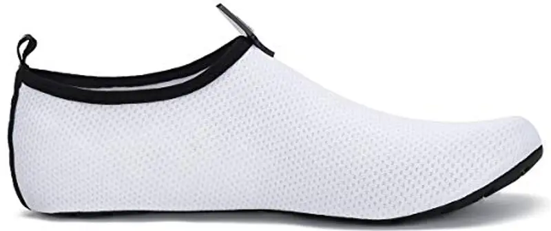 SAGUARO Scarpe da Immersione da Scoglio Scarpette da Bagno Mare Spiaggia Antiscivolo Scarpe Acqua per Nuoto Piscina Spiaggia Canottaggio Vela Aqua Fiume Mare, 032 Bianco 42/43 EU miniatura 3
