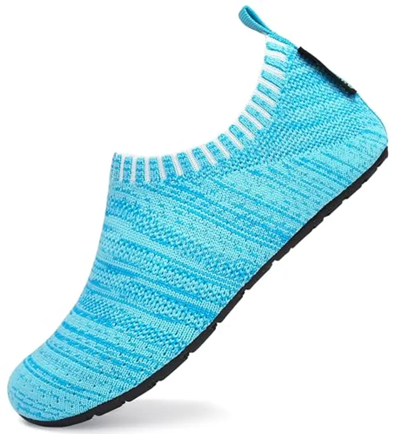 SAGUARO Scarpe da Scogli Bambino Bambina Scarpe Mare Bambini Scarpette Scogli Ragazze Ragazzi Scarpette Mare Antiscivolo Scarpe Immersione Leggere Scarpe Acqua Scarpe Nuoto Blu A, Gr.34/35 EU