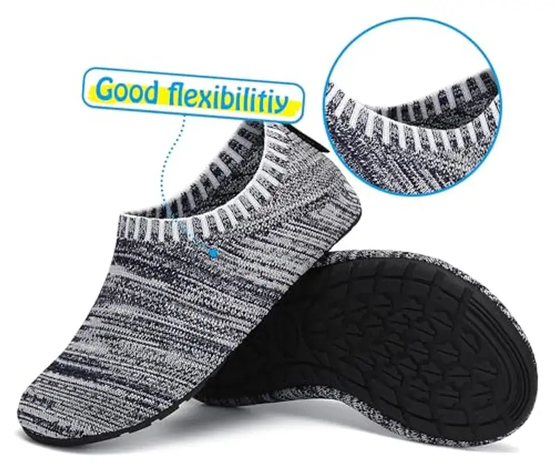 SAGUARO Scarpe da Scogli Bambino Bambina Scarpe Mare Bambini Scarpette Scogli Ragazze Ragazzi Scarpette Mare Antiscivolo Scarpe Immersione Leggere Scarpe Acqua Scarpe Nuoto Blu Scuro A, Gr.24/25 EU miniatura 2