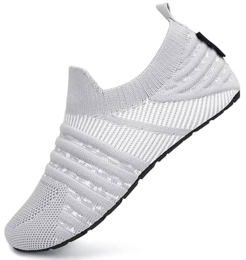 SAGUARO Scarpe da Scogli Bambino Bambina Scarpe Mare Bambini Scarpette Scogli Ragazze Ragazzi Scarpette Mare Antiscivolo Scarpe Immersione Leggere Scarpe Acqua Scarpe Nuoto Grigio, Gr.22/23 EU