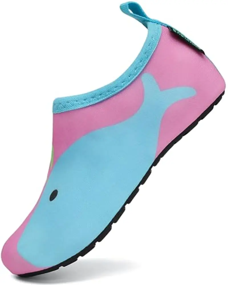 SAGUARO Scarpe da Scogli Bambino Bambina Scarpe Mare Bambini Scarpette Scogli Ragazze Ragazzi Scarpette Mare Antiscivolo Scarpe Immersione Leggere Scarpe Acqua Scarpe Nuoto Stile:5 Rosa, Gr.32/33 EU