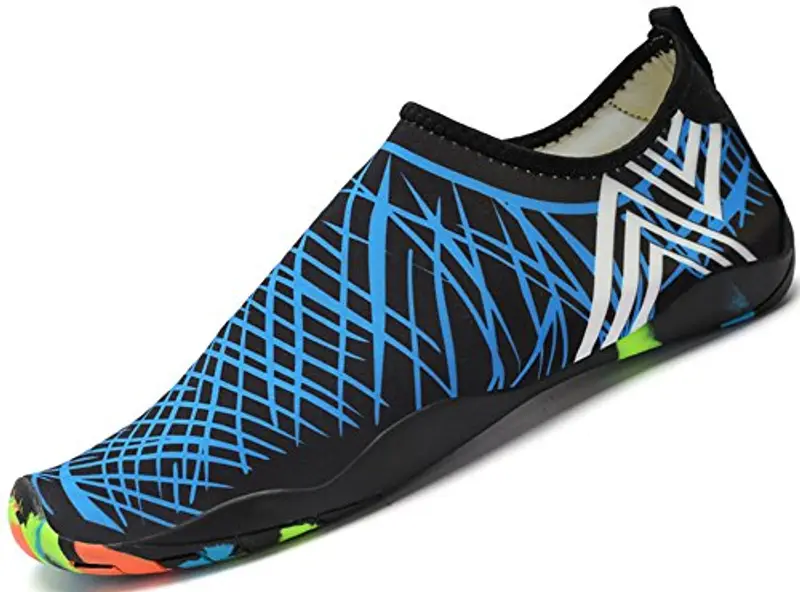 SAGUARO Scarpe da Scoglio per Uomo Donna Asciugatura Rapida Scarpette da Spiaggia Surf Traspirante Antiscivolo Scarpe Immersione, Spiaggia Blue 37