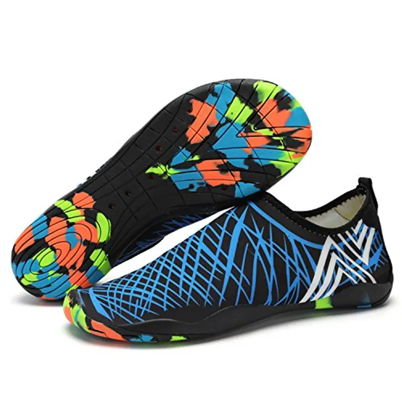 SAGUARO Scarpe da Scoglio per Uomo Donna Asciugatura Rapida Scarpette da Spiaggia Surf Traspirante Antiscivolo Scarpe Immersione, Spiaggia Blue 37 miniatura 3