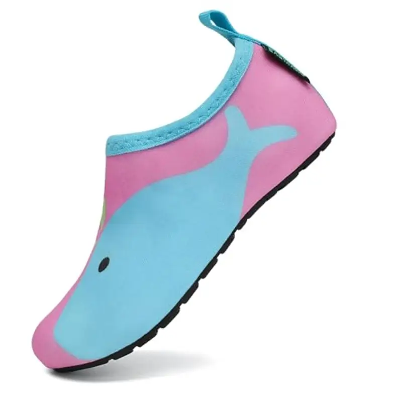 SAGUARO Scarpe da Scoglio Ragazzi Scarpe Mare Ragazze Bambini Scarpette da Scoglio Rapida Asciugatura Scarpette Mare per Acqua Immersione Surf Rosa,GR.32/33