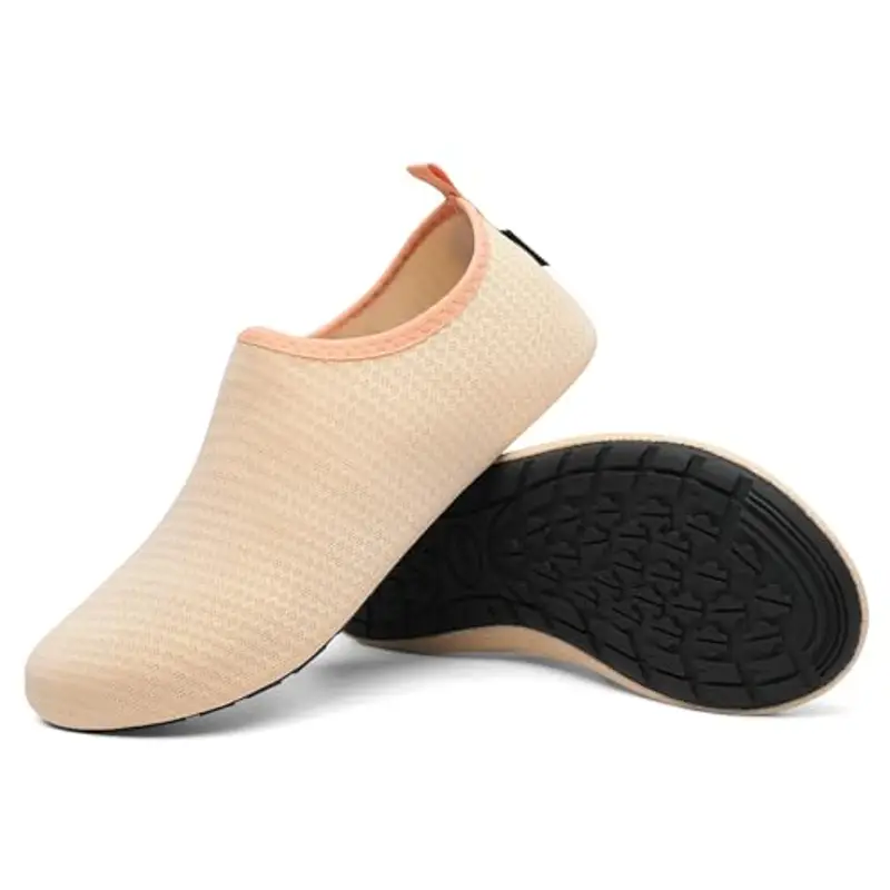 SAGUARO Scarpe da Scoglio Uomo Donna Scarpette Scoglio Leggere Scarpe Mare Asciugatura Rapida Scarpette Mare Scarpe Spiaggia Antiscivolo Scarpe per Acqua Immersione Surf Arancione Gr. 42/43 EU