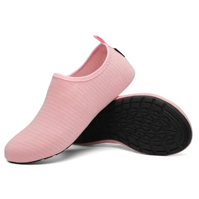 SAGUARO Scarpe da Scoglio Uomo Donna Scarpette Scoglio Leggere Scarpe Mare Asciugatura Rapida Scarpette Mare Scarpe Spiaggia Antiscivolo Scarpe per Acqua Immersione Surf Rosa Gr. 40/41 EU