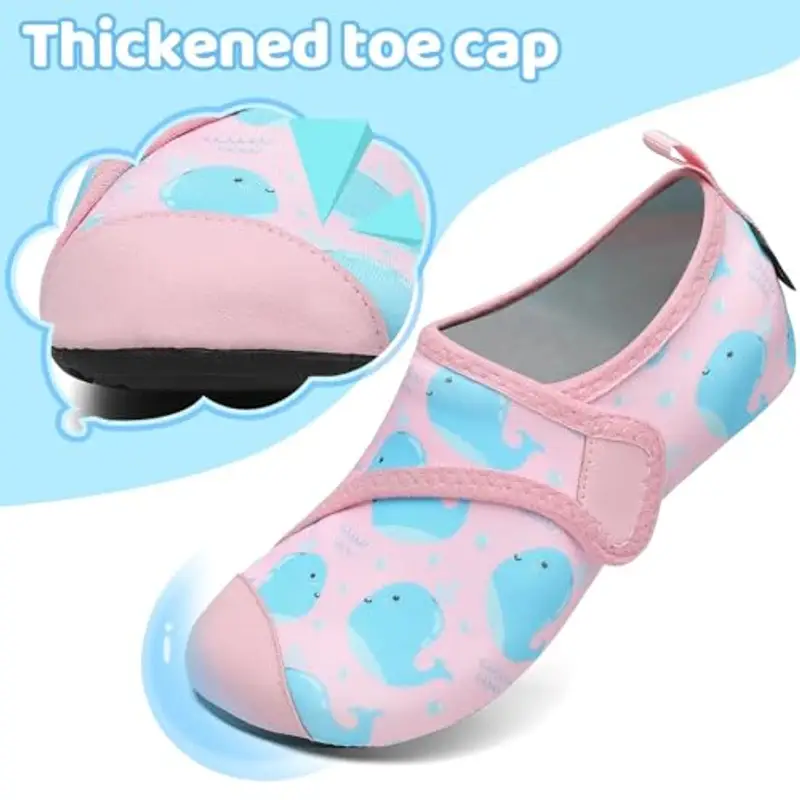 SAGUARO Scarpette Scoglio Ragazzi Ragazze Scarpe da Immersione Antiscivolo Leggere Scarpe da Sport Acquatici Bambino per Mare Piscina, Touch X, Rosa Confetto, 26/27 EU miniatura 3