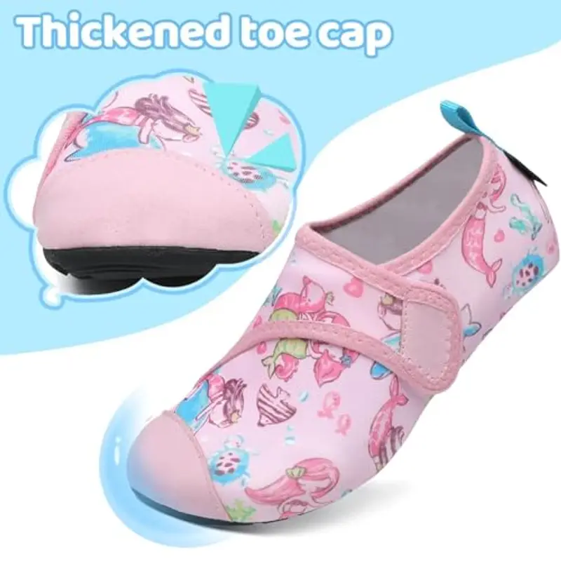 SAGUARO Scarpette Scoglio Ragazzi Ragazze Scarpe da Immersione Antiscivolo Leggere Scarpe da Sport Acquatici Bambino per Mare Piscina, Touch X, Rosa Crepe, 32/33 EU miniatura 3
