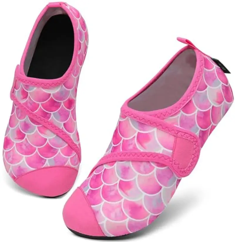 SAGUARO Scarpette Scoglio Ragazzi Ragazze Scarpe da Immersione Antiscivolo Leggere Scarpe da Sport Acquatici Bambino per Mare Piscina, Touch X, Rosso, 28/29 EU