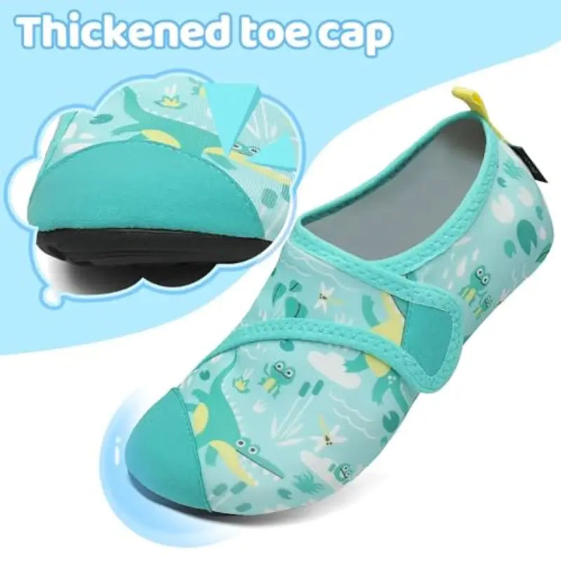 SAGUARO Scarpette Scoglio Ragazzi Ragazze Scarpe da Immersione Antiscivolo Leggere Scarpe da Sport Acquatici Bambino per Mare Piscina, Touch X, Verde, 24/25 EU miniatura 3