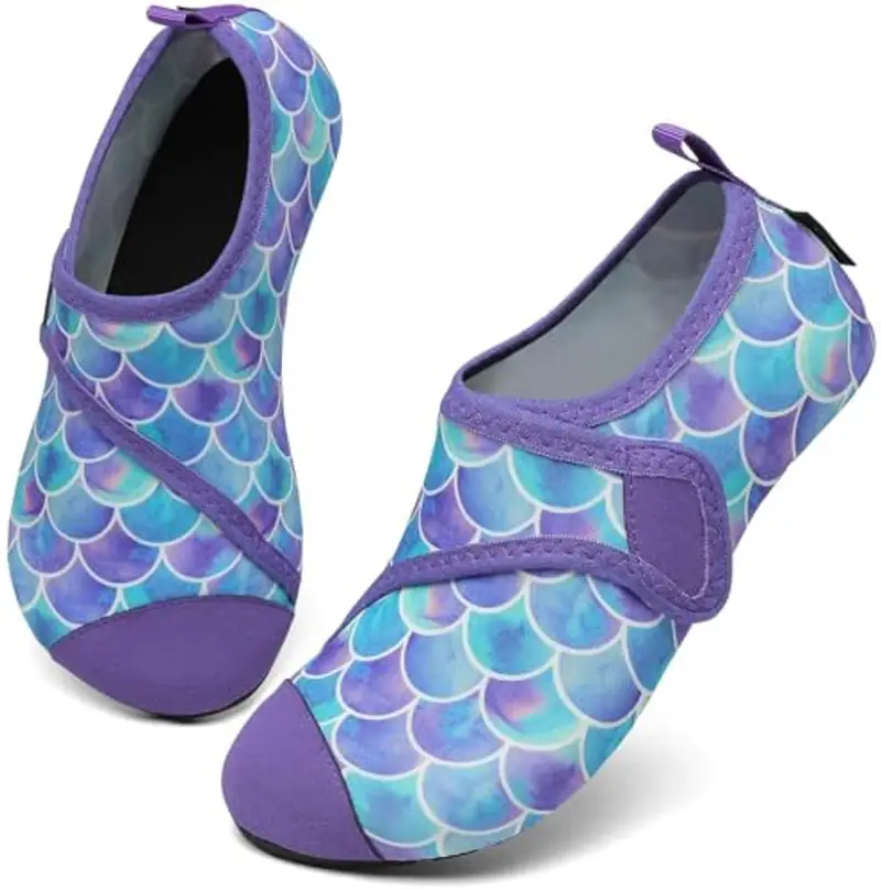 SAGUARO Scarpette Scoglio Ragazzi Ragazze Scarpe da Immersione Antiscivolo Leggere Scarpe da Sport Acquatici Bambino per Mare Piscina, Touch X, Viola, 22/23 EU