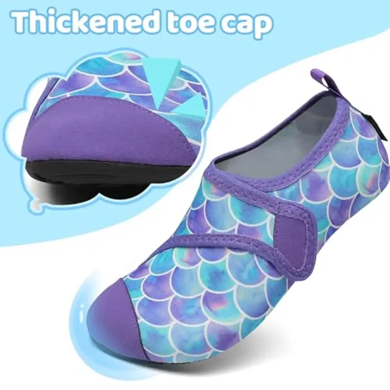 SAGUARO Scarpette Scoglio Ragazzi Ragazze Scarpe da Immersione Antiscivolo Leggere Scarpe da Sport Acquatici Bambino per Mare Piscina, Touch X, Viola, 22/23 EU miniatura 3