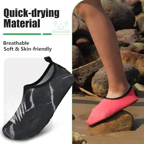 SAGUARO Scarpette Scoglio Uomo Donna Scarpe da Sport Acquatici Barefoot Scarpe da Piscina Spiaggia Canottaggio Mare miniatura 2