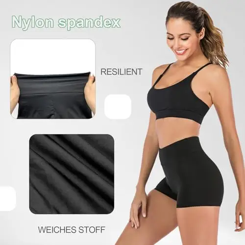 SAIIURV 2 Pezzi Pantaloncini Pallavolo Donna, Pantaloncini Sportivi Donna miniatura 3