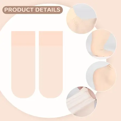 SAIIURV 3 Paia Rosa Calzini da Danza Classica Lara per Bambini Ragazze, Morbidi Traspiranti Senza Cuciture Calzini miniatura 3