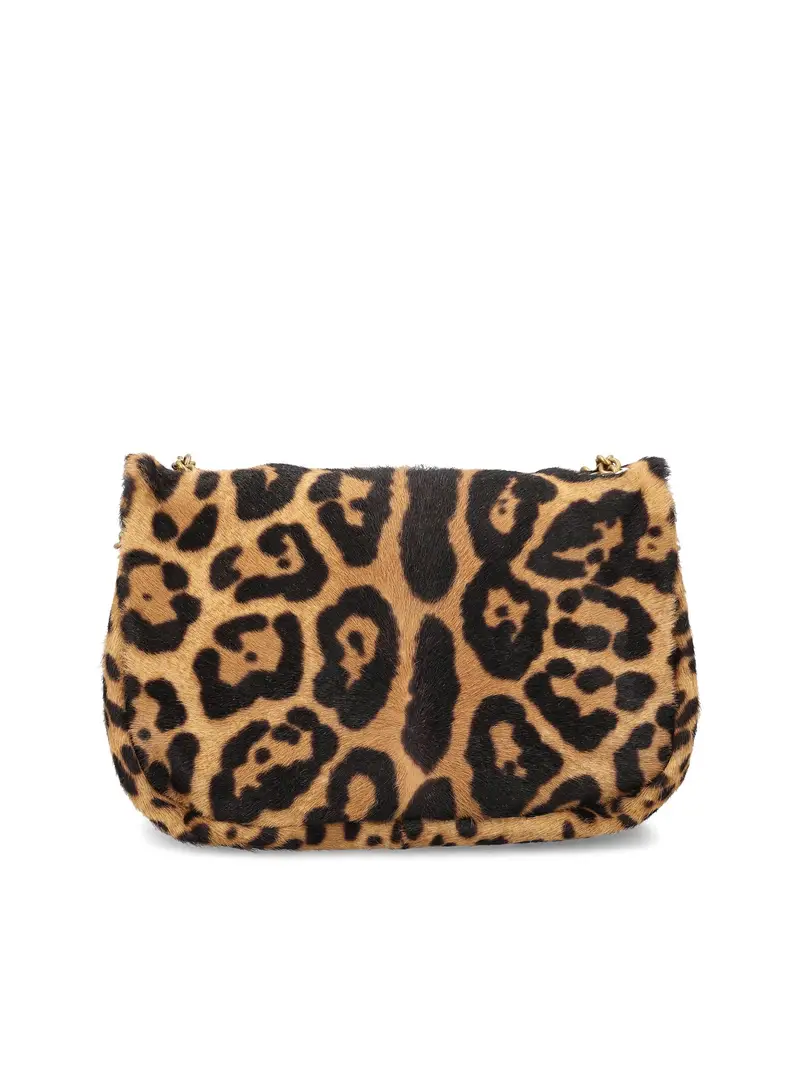 Borsa In Pelliccia MARRONE miniatura 2