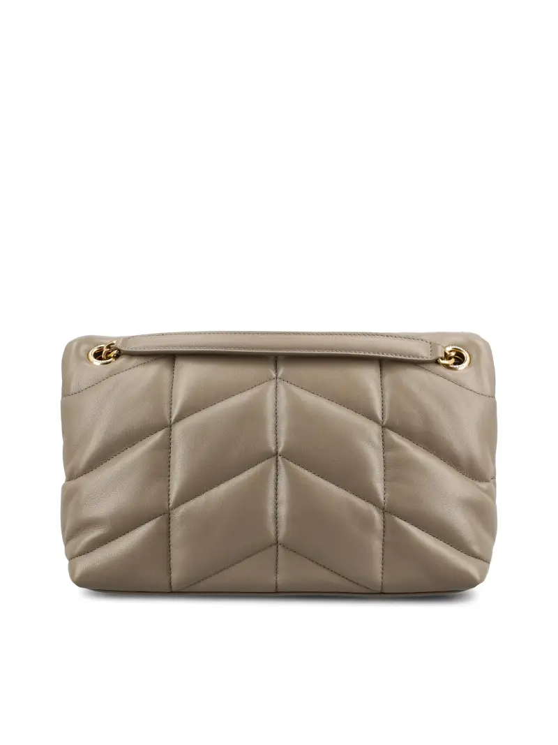 Borsa Puffer Piccola In Pelle GRIGIO miniatura 2