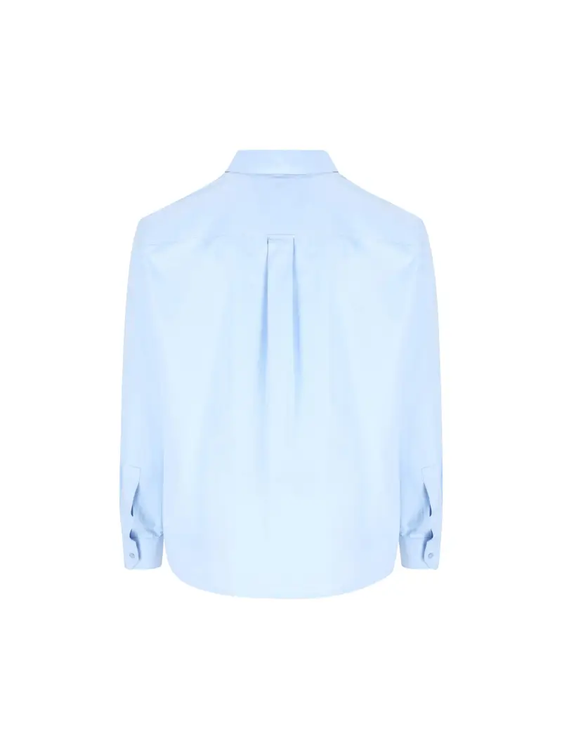 Camicia In Popeline Di Cotone AZZURRO miniatura 2