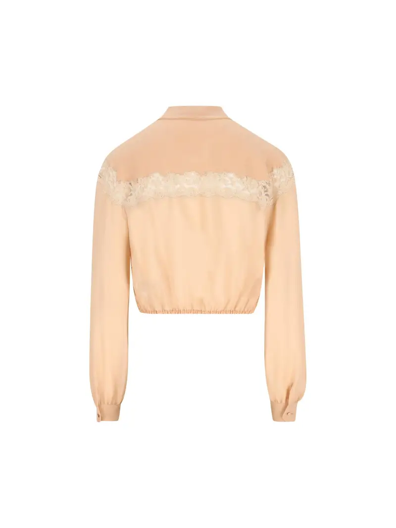 Camicia In Seta ROSA miniatura 2