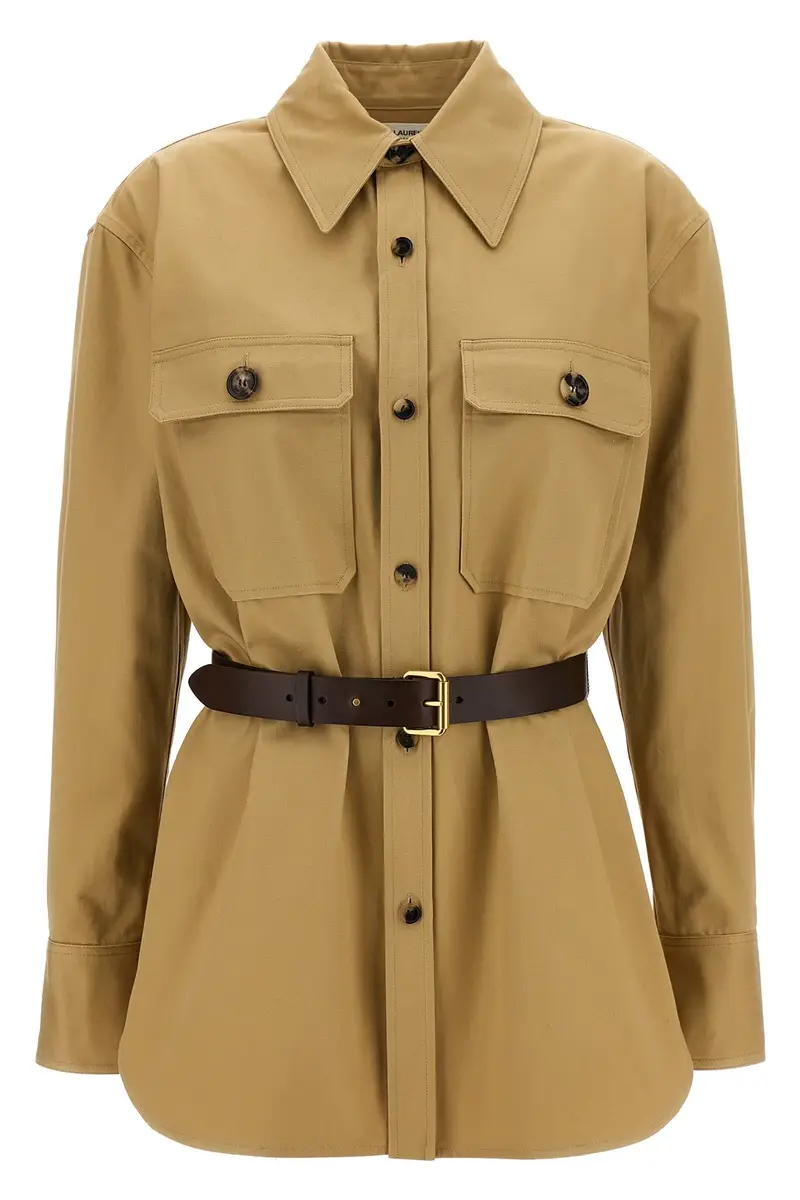 Camicia 'Saharienne' Beige