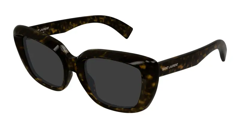 Donna SAINT LAURENT SL 857 002 Occhiali da sole Acetato Havana Grigio Cat Eye