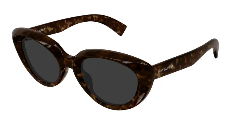 Donna SAINT LAURENT SL 859 002 Occhiali da sole Acetato Havana Grigio Cat Eye