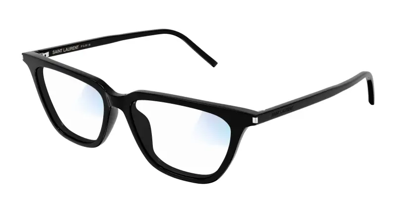 Donna SAINT LAURENT SL 889 SULPICE THIN 006 Occhiali da sole Acetato Nero Trasparente Cat Eye