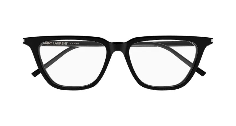 Donna SAINT LAURENT SL 889 SULPICE THIN OPT 001 Montature da vista Acetato Nero Trasparente Cat Eye miniatura 2