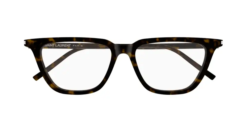 Donna SAINT LAURENT SL 889 SULPICE THIN OPT 002 Montature da vista Acetato Havana Trasparente Cat Eye miniatura 2