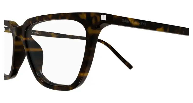 Donna SAINT LAURENT SL 889 SULPICE THIN OPT 002 Montature da vista Acetato Havana Trasparente Cat Eye miniatura 3