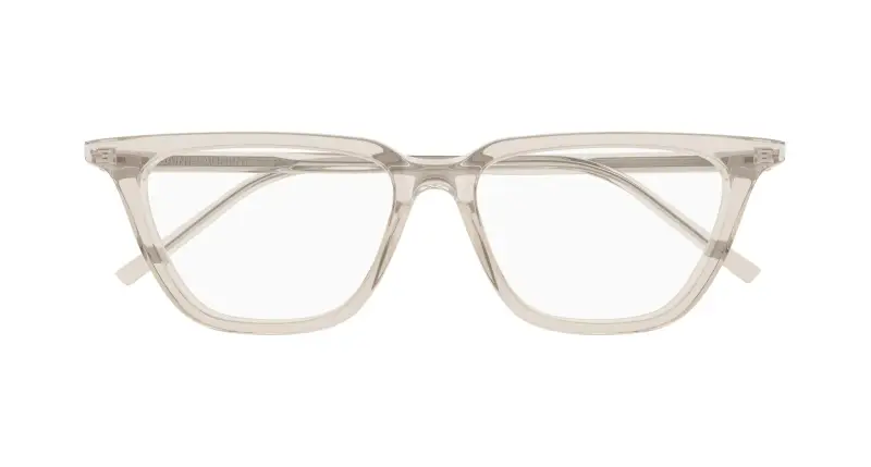Donna SAINT LAURENT SL 889 SULPICE THIN OPT 004 Montature da vista Acetato Beige Trasparente Cat Eye miniatura 2