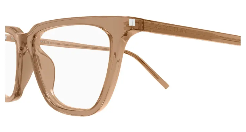 Donna SAINT LAURENT SL 889 SULPICE THIN OPT 005 Montature da vista Acetato Marrone Trasparente Cat Eye miniatura 3