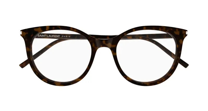 Donna SAINT LAURENT SL 891 002 Montature da vista Acetato Havana Trasparente Cat Eye miniatura 2