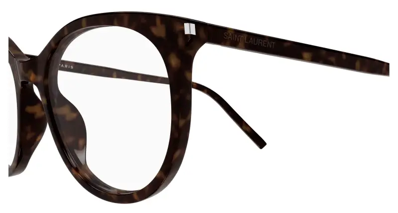 Donna SAINT LAURENT SL 891 002 Montature da vista Acetato Havana Trasparente Cat Eye miniatura 3