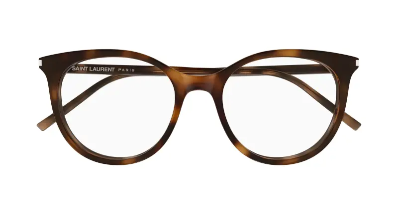 Donna SAINT LAURENT SL 891 003 Montature da vista Acetato Havana Trasparente Cat Eye miniatura 2