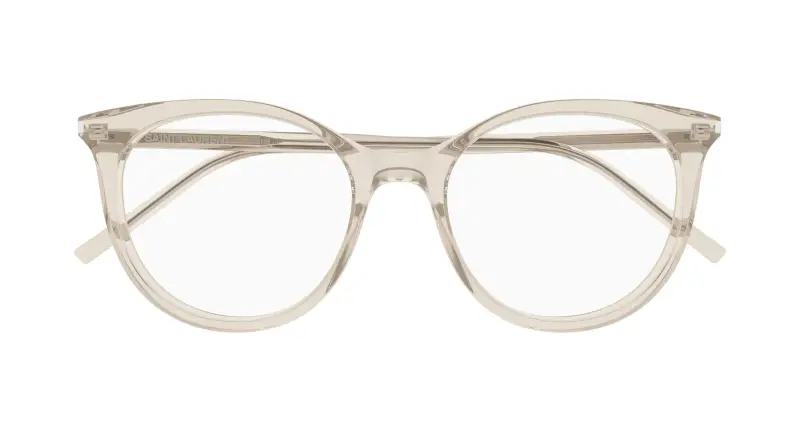 Donna SAINT LAURENT SL 891 004 Montature da vista Acetato Beige Trasparente Cat Eye miniatura 2