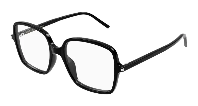 Donna SAINT LAURENT SL 892 001 Montature da vista Acetato Nero Trasparente Squadrata