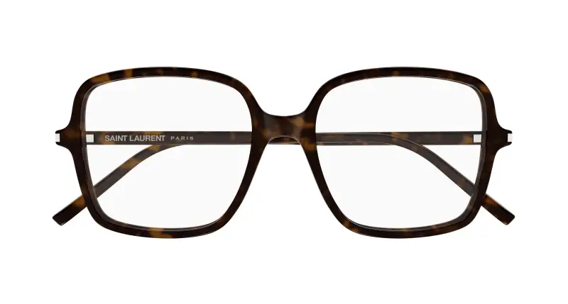 Donna SAINT LAURENT SL 892 002 Montature da vista Acetato Havana Trasparente Squadrata miniatura 2