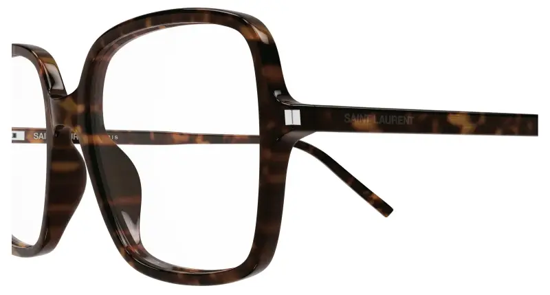 Donna SAINT LAURENT SL 892 002 Montature da vista Acetato Havana Trasparente Squadrata miniatura 3